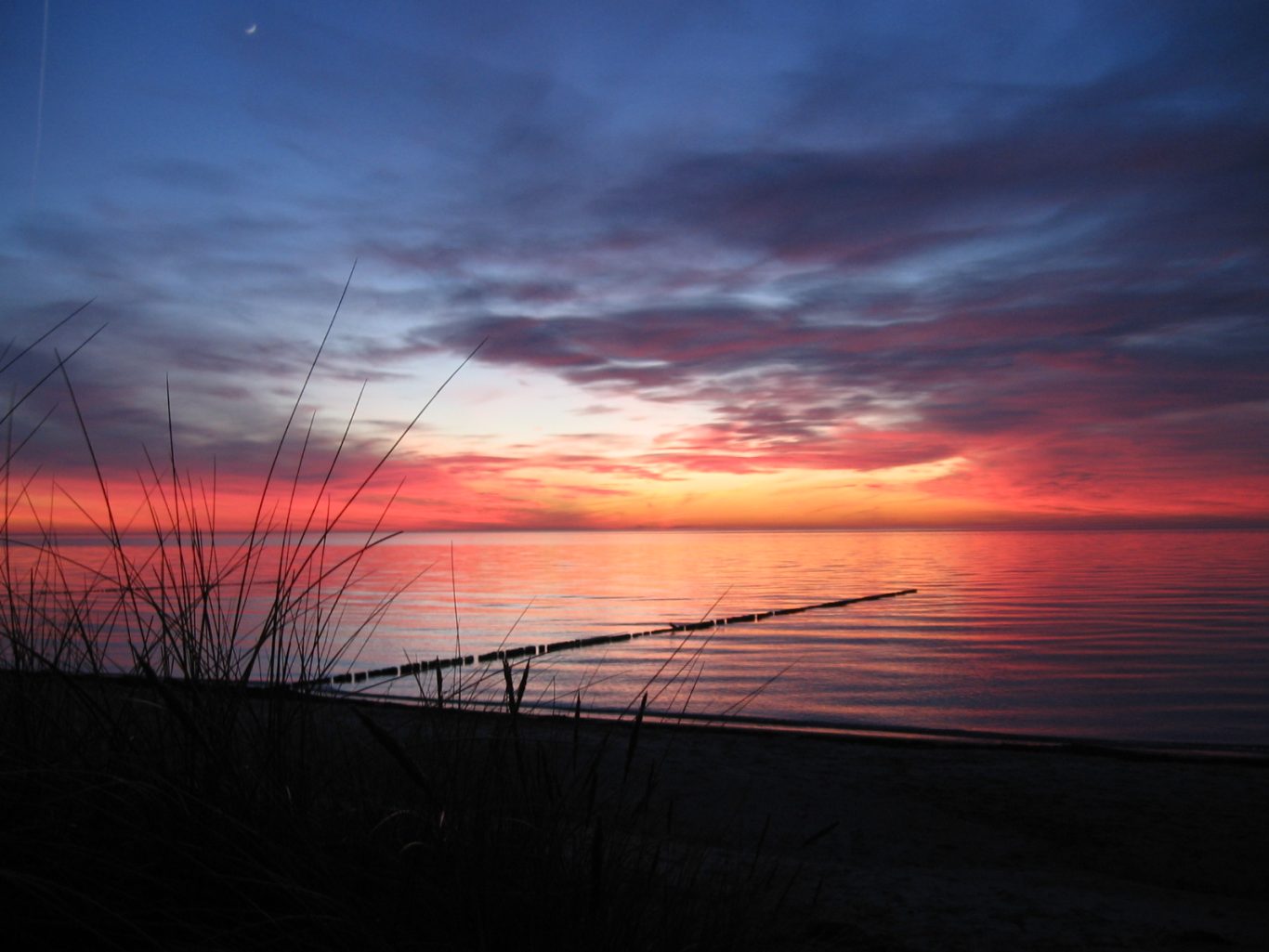 Rügen - Sonnenuntergang auf Hiddensee Sonnenuntergang am Westufer von Hiddensee